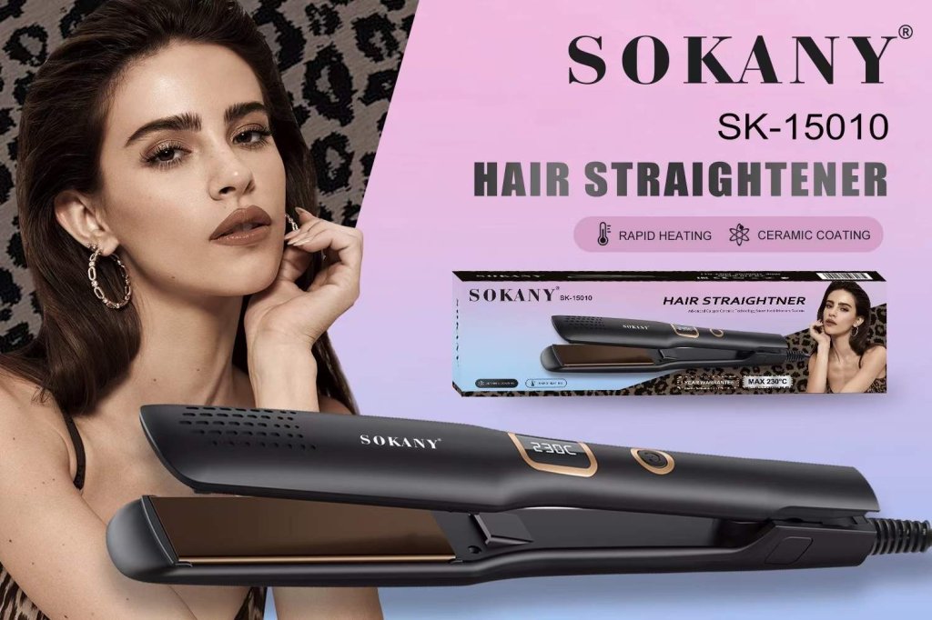 ម៉ាស៊ីនកៀបសក់ត្រង់ភ្លីធំ SOKANY
