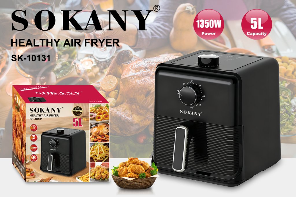 ម៉ាស៊ីនបំពងមិនប្រើខ្លាញ់​ 5L SOKANY