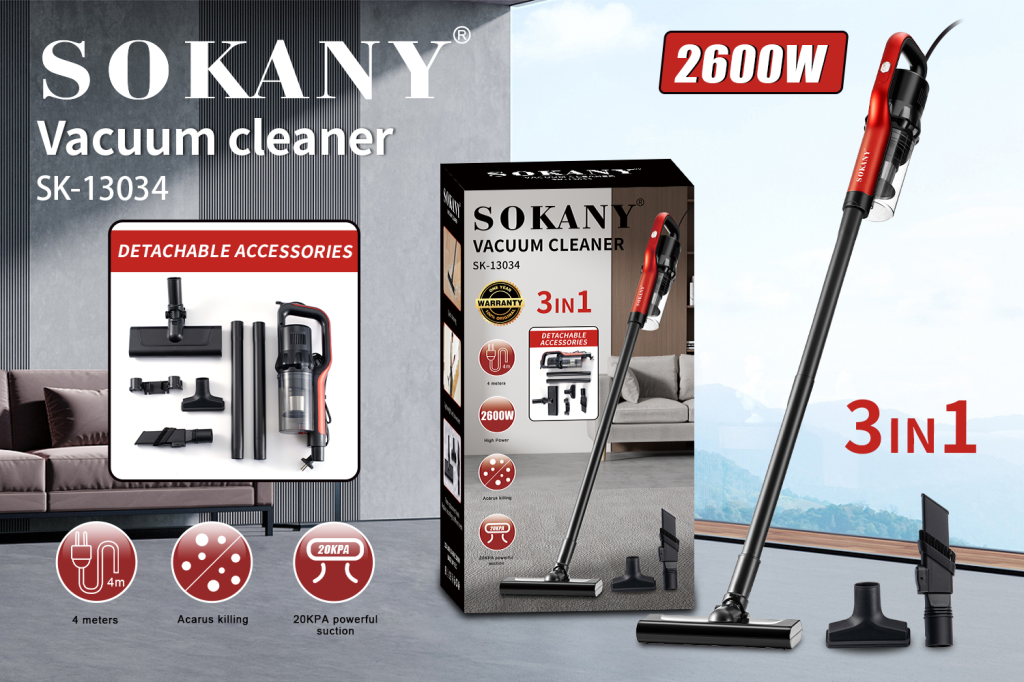 ម៉ាស៊ីនបូមធូលី 3 in 1 SOKANY